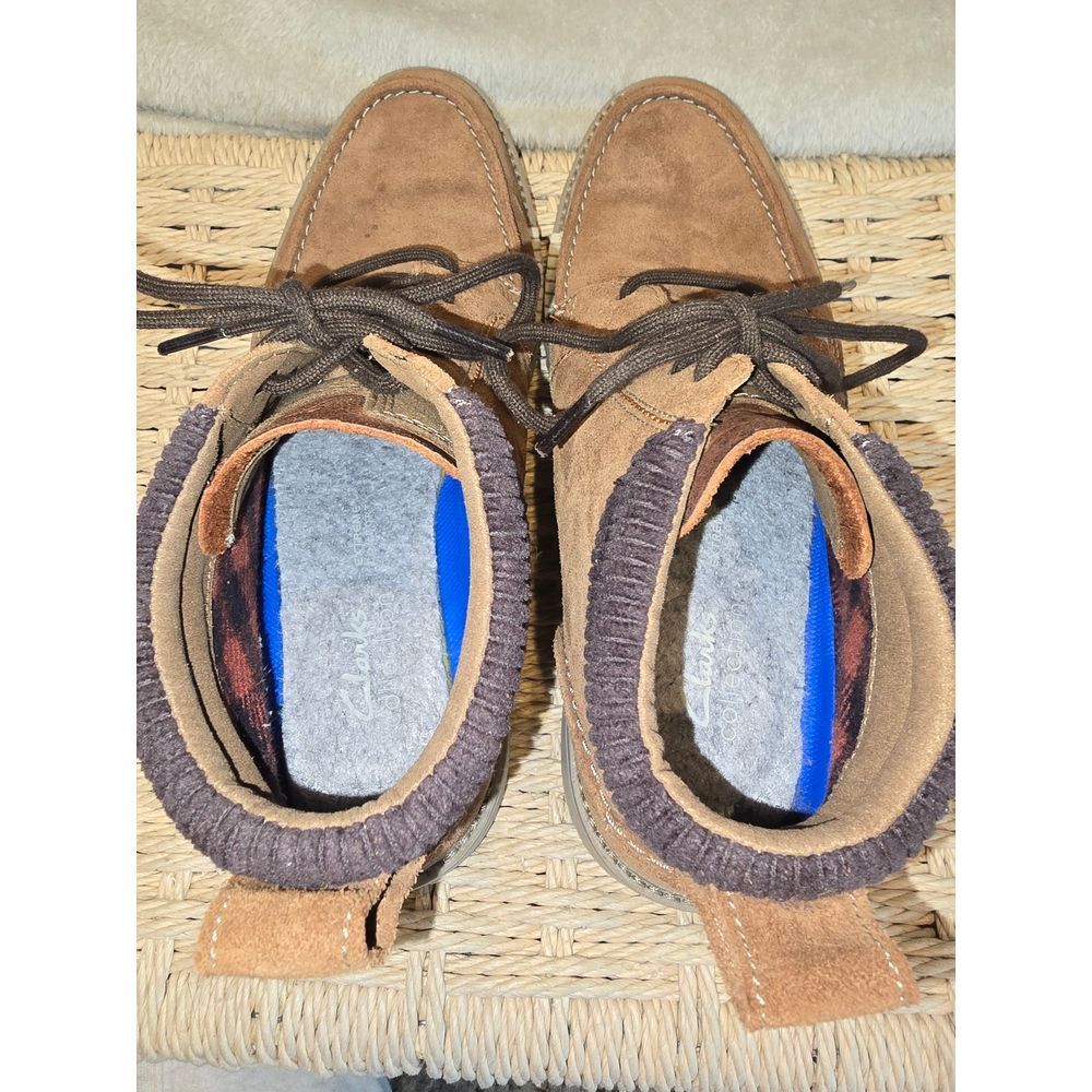 Clarks Tan Suede Men's Boots - Picture 6 of 7
